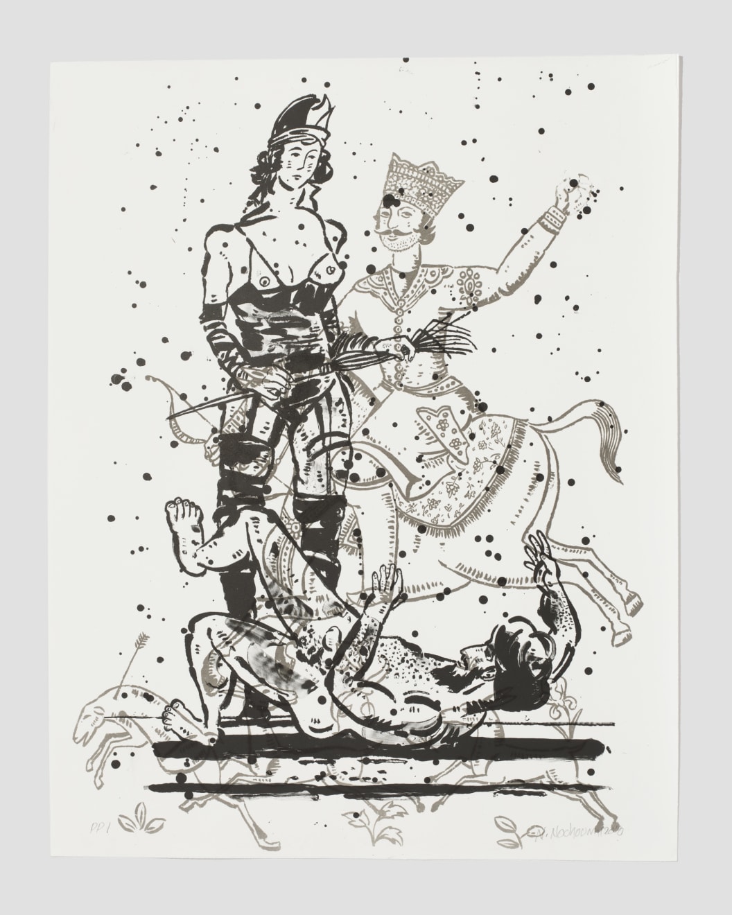 Nicky Nodjoumi, The Language of Violence, Version 1, 2018