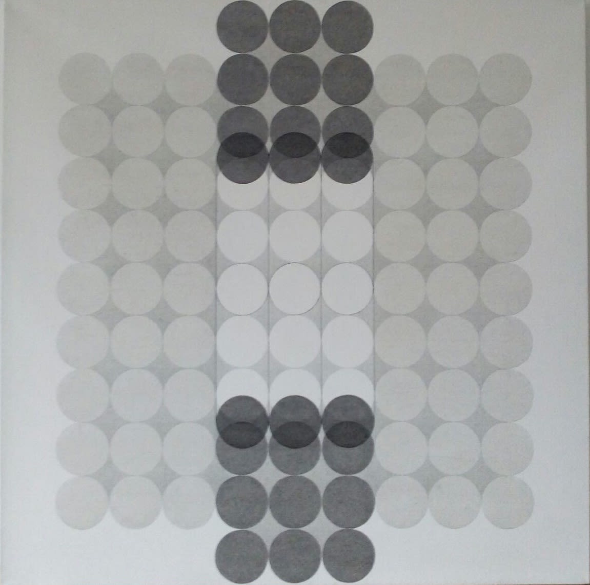 Carlo Nangeroni Mutuazioni per scorrimento, 1971 acrylic on canvas 100 x 100 cm