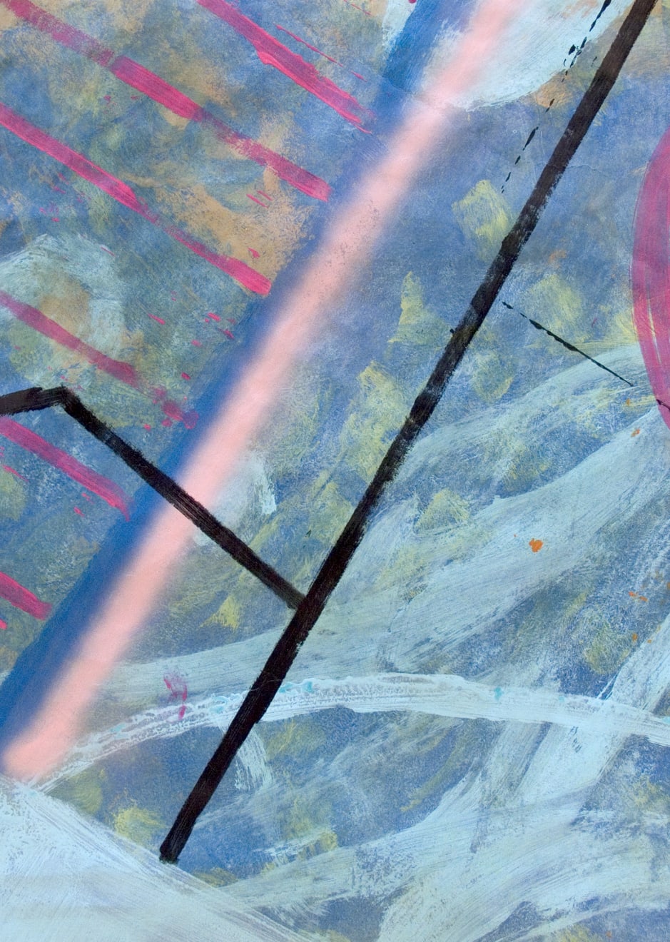 Giulio Zanet, Senza titolo, 2017, 70x50cm, mixed media on paper