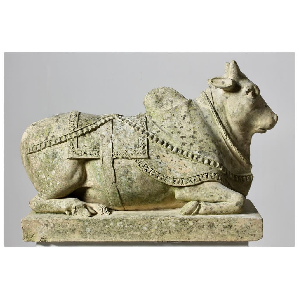 George III Coade Stone Figure Of A Brahmin / Nandi Bull ( sold )
