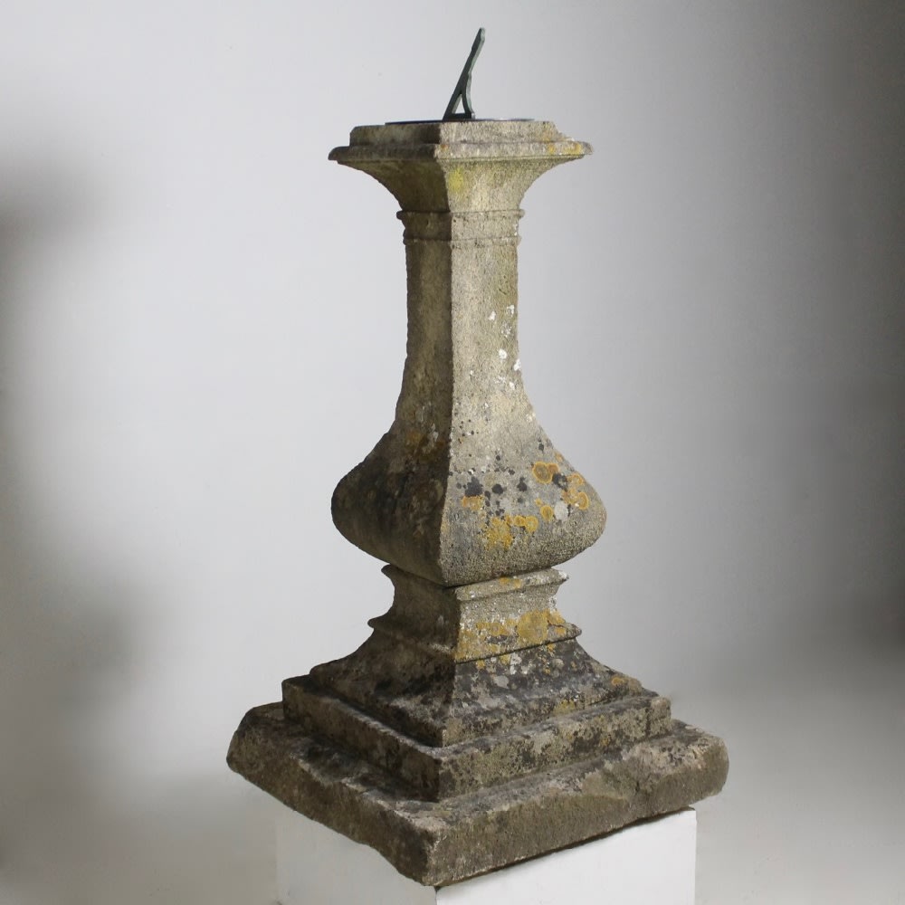 George III Carved Bath Stone Sundial ( sold )