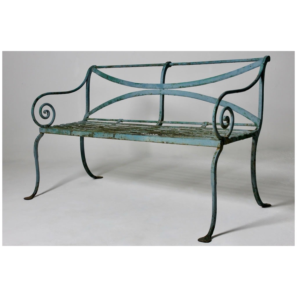 Scottish Regency Iron Garden Seat ( sold )