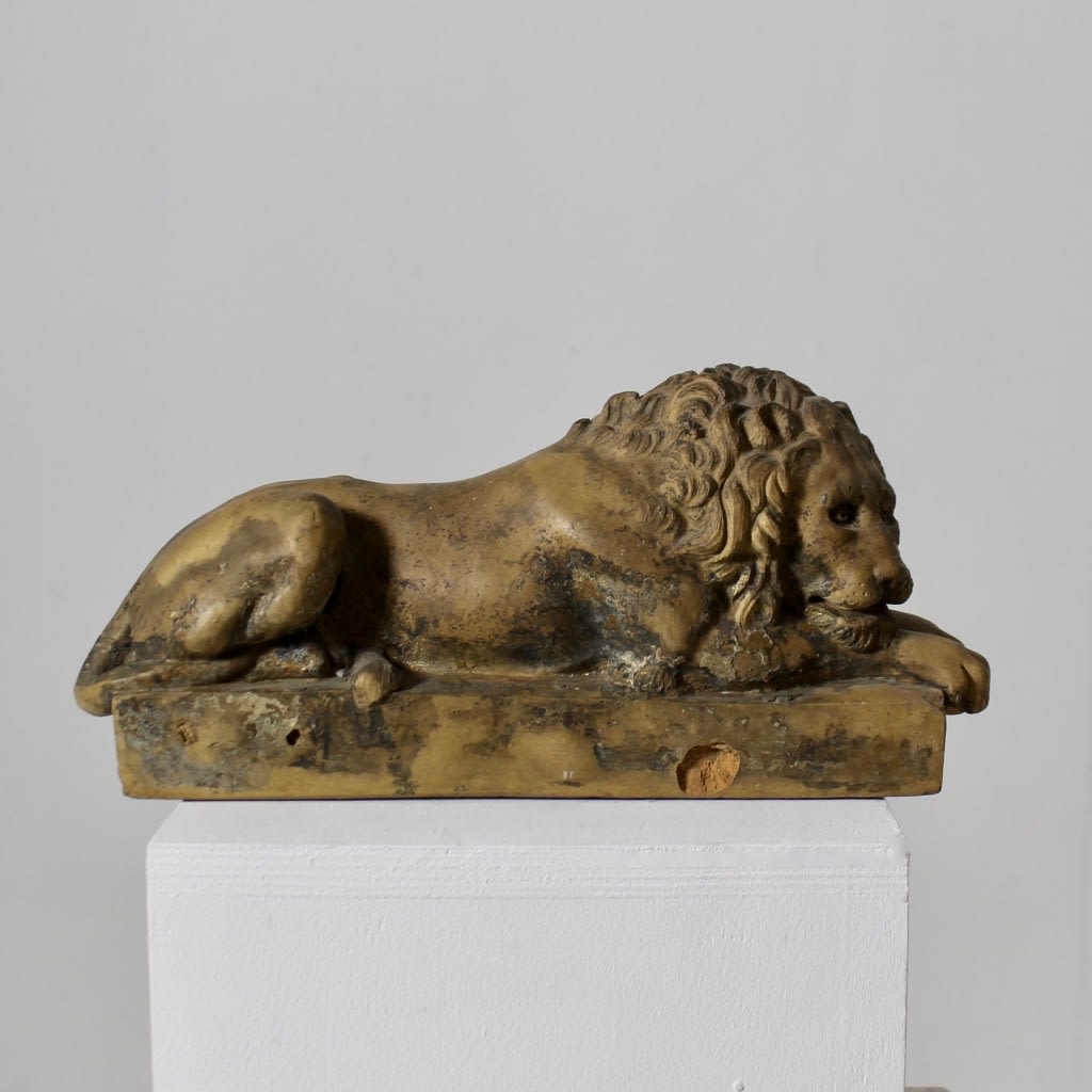 J M Blashfield Mantlepiece Canova Lion