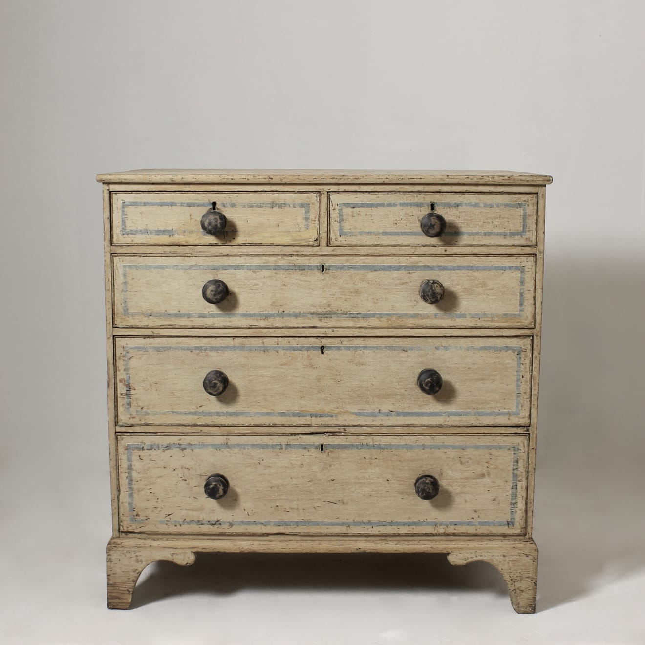 Early 19th Century Original Painted Chest Of Drawers ( sold )