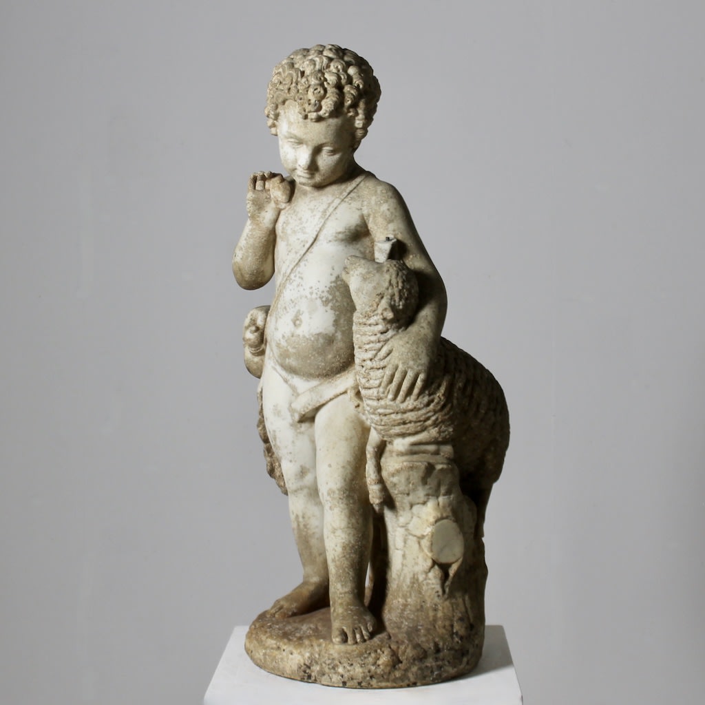 18th Century Marble figure Of A Young Boy ( sold )