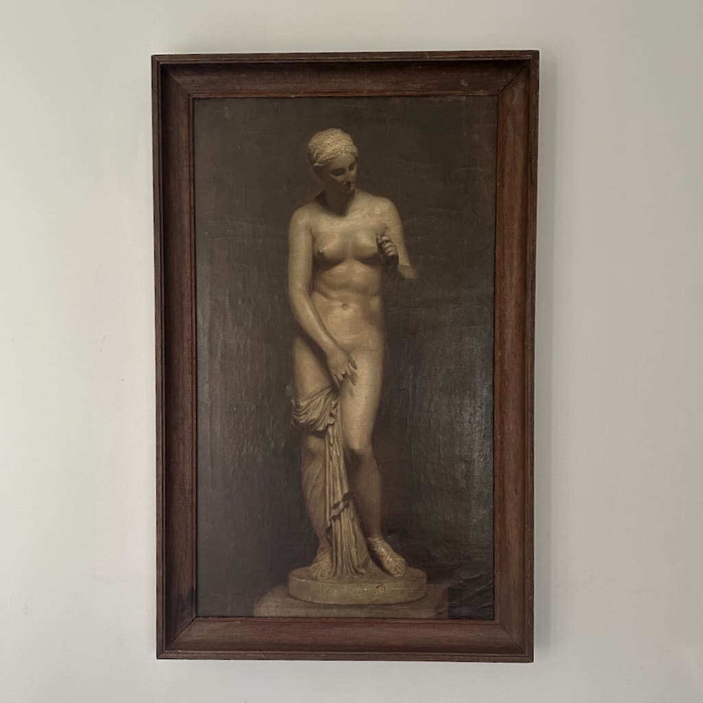 19th Century Classical Oil On Canvas of Venus or Leda ( sold )