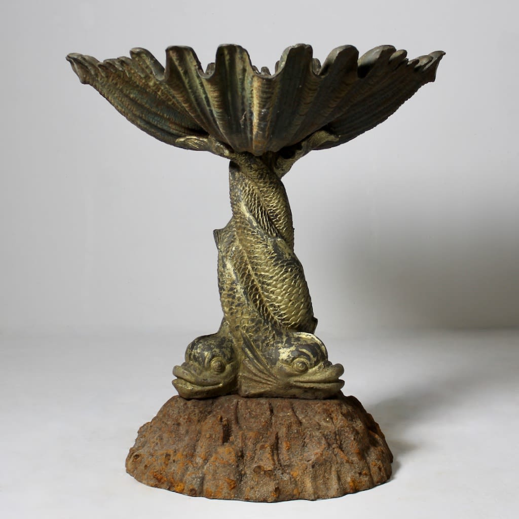 Fine 19th Century Handyside Shell and Dolphin Fountain ( sold )