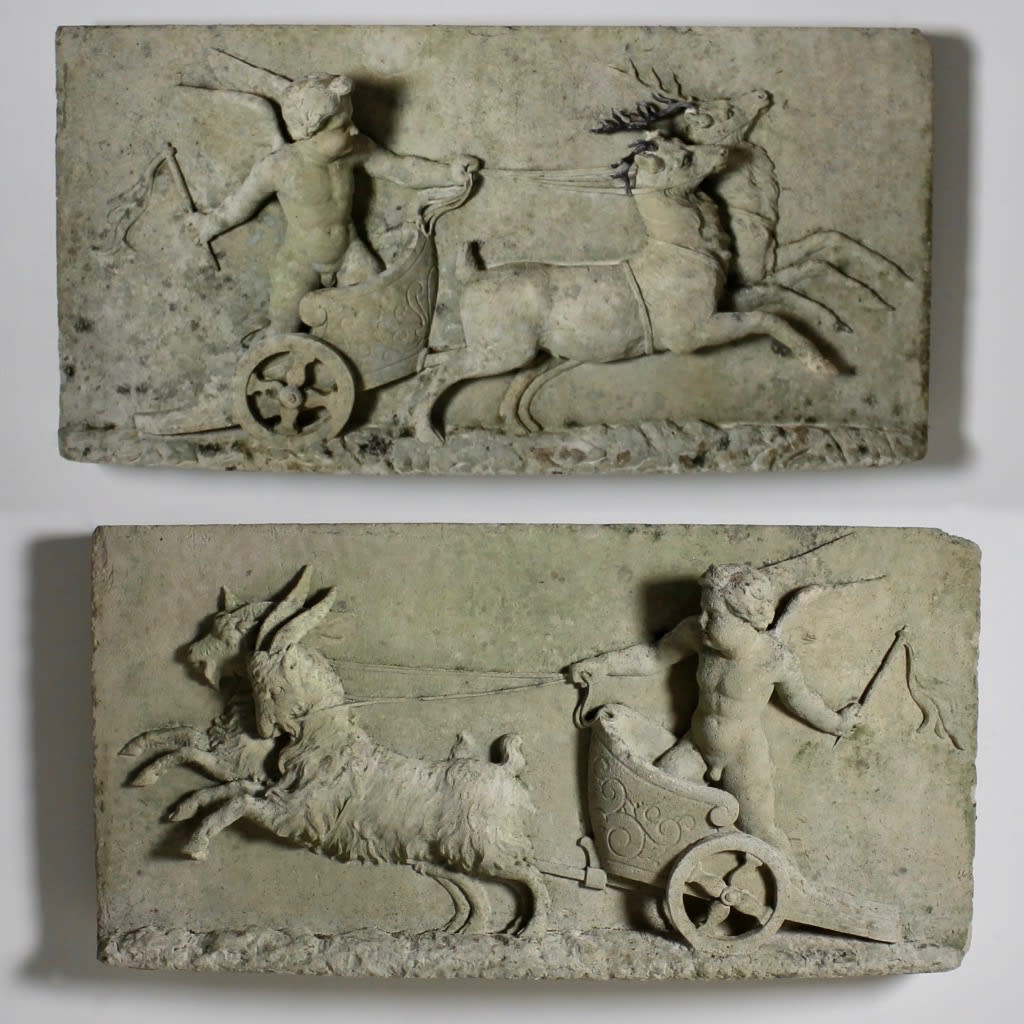 Pair Of 18th Century Stone Tablets Known As The 'Tehidy Plaques'