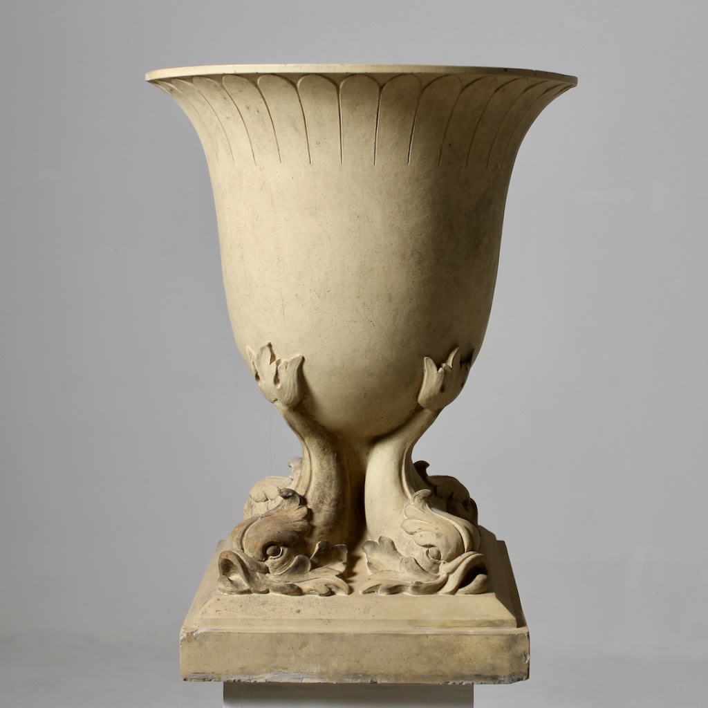 J M Blashfield Dolphin Centrepiece Urn ( sold )