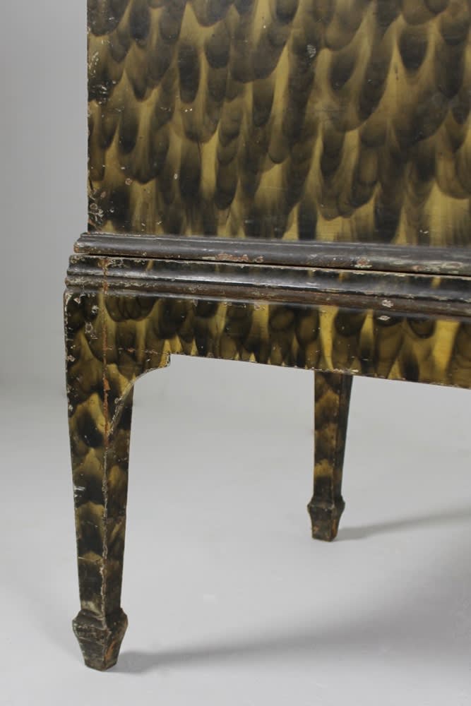 18th Century American Country House Original Painted Chest On Stand ( sold )