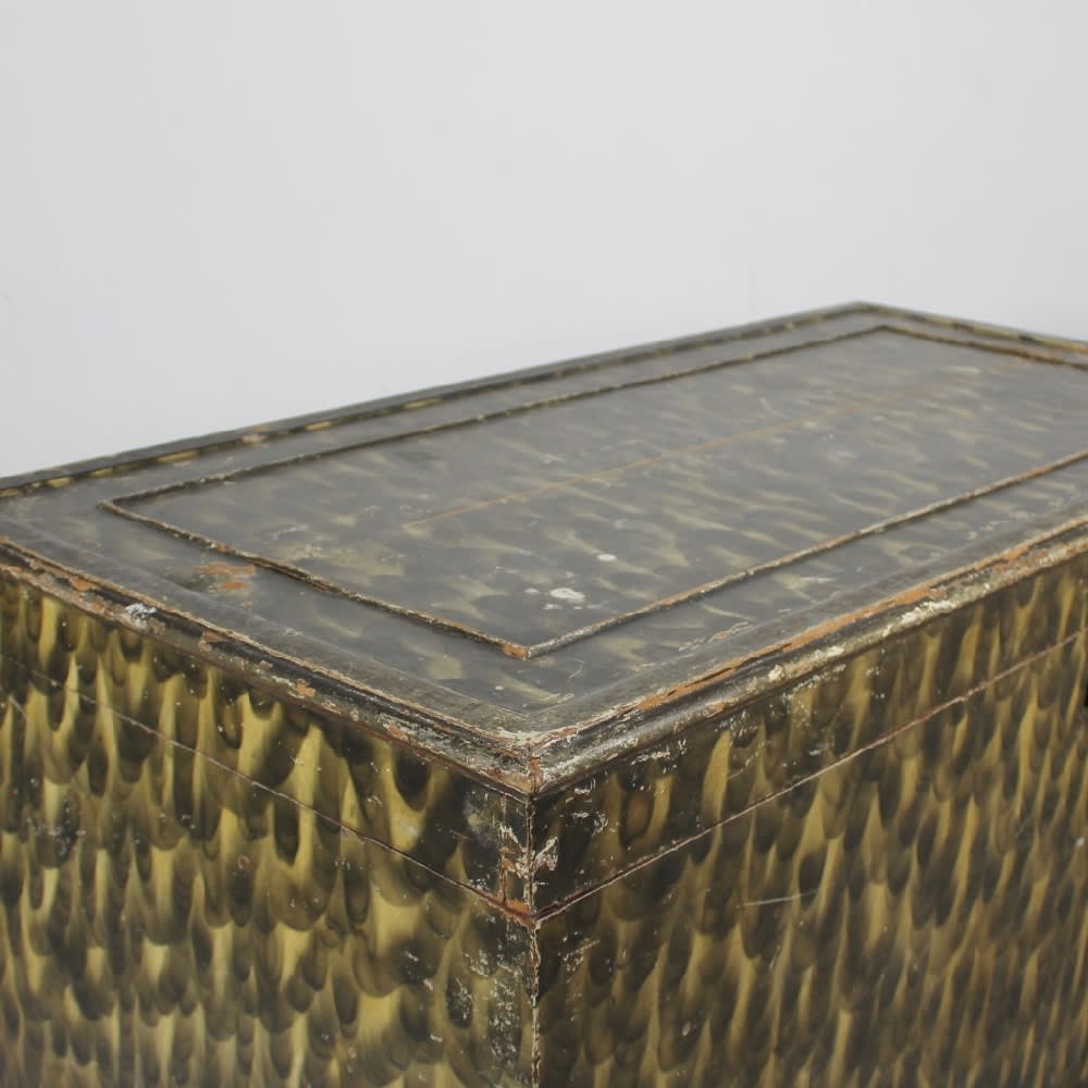 18th Century American Country House Original Painted Chest On Stand ( sold )