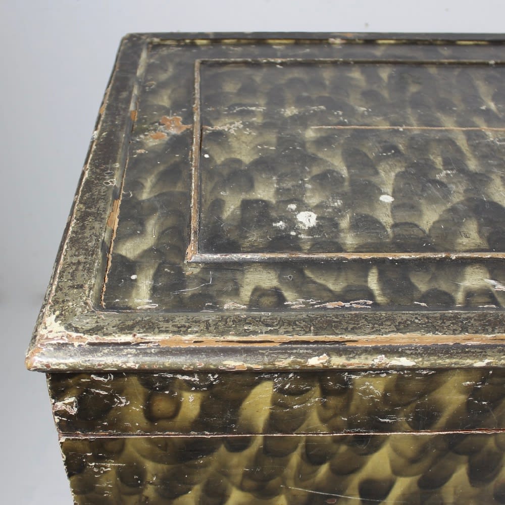 18th Century American Country House Original Painted Chest On Stand ( sold )