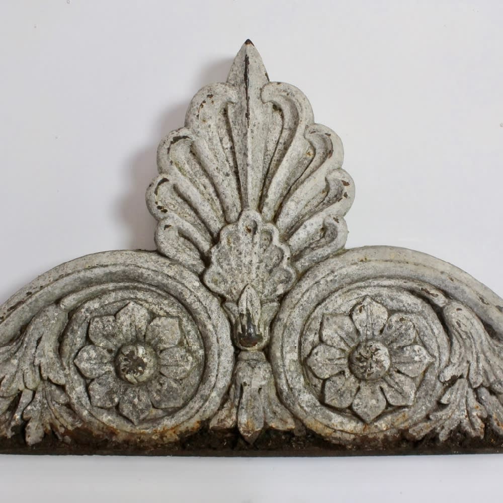 Pair Of Regency Cast Iron Pediment Over Doors ( sold )