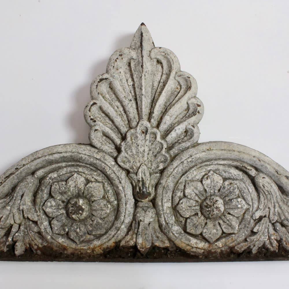 Pair Of Regency Cast Iron Pediment Over Doors ( sold )
