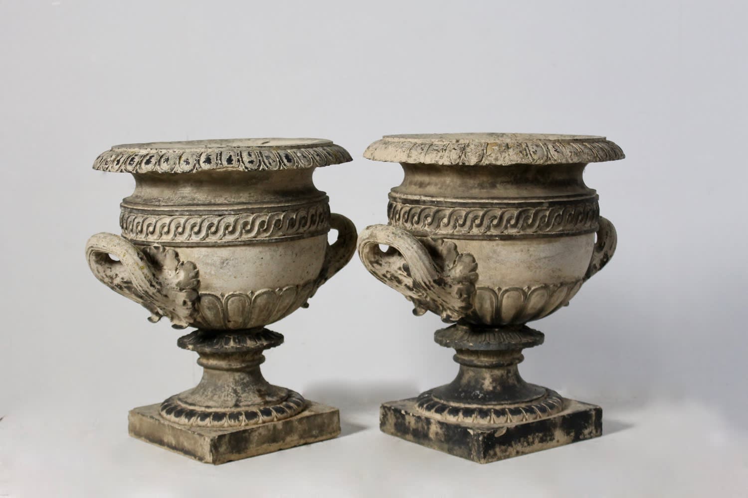 Fine Pair Of Early 19th Century Terracotta Garden Urns ( sold )