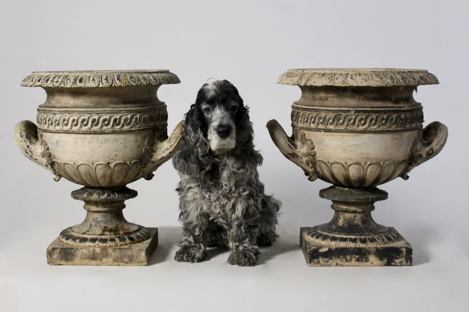 Fine Pair Of Early 19th Century Terracotta Garden Urns ( sold )