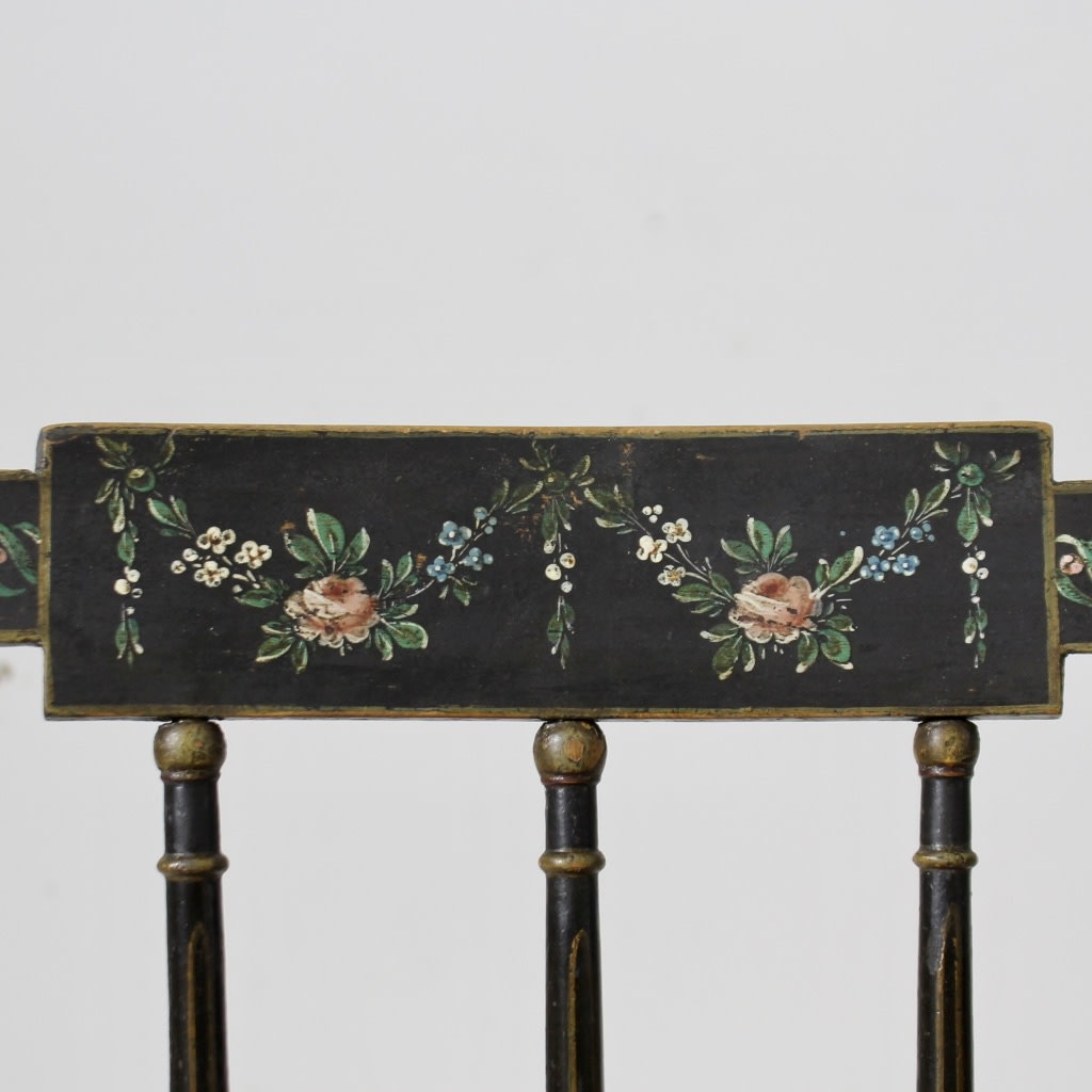 Set Of Six Regency Original Painted Side / Occasional Chairs ( sold )