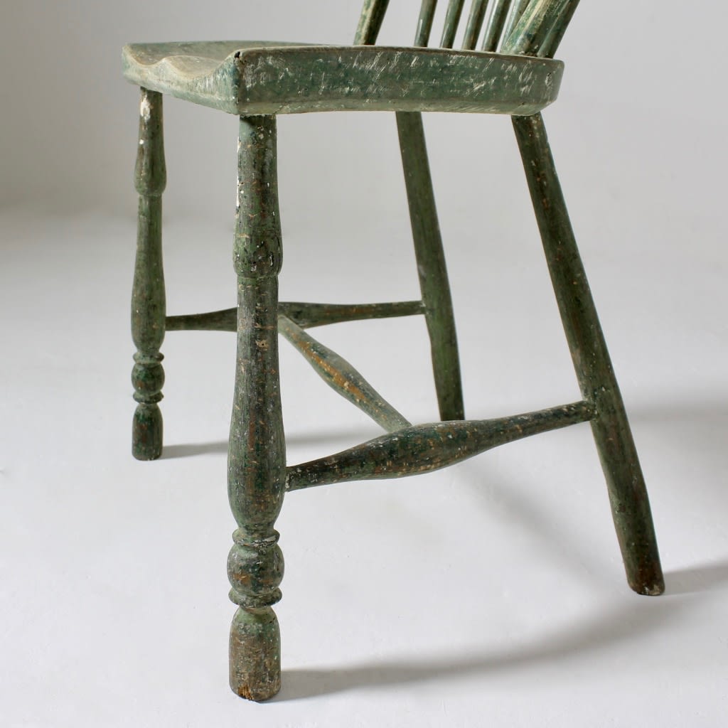 19th Century Original Painted West Country Side Chair ( sold )