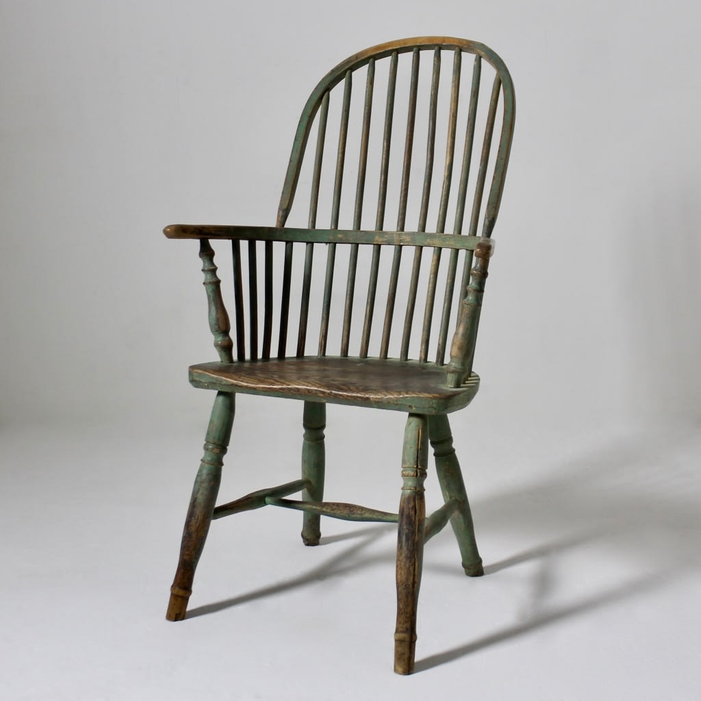 19th Century Original Painted West Country Windsor Armchair ( sold )