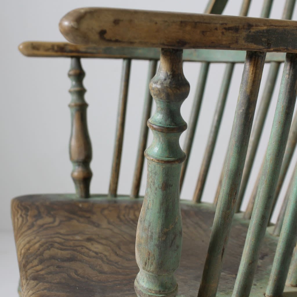 19th Century Original Painted West Country Windsor Armchair ( sold )