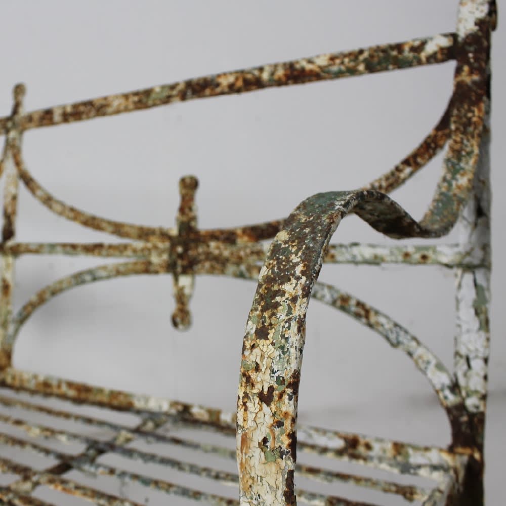 English Regency Iron Garden Bench ( sold )