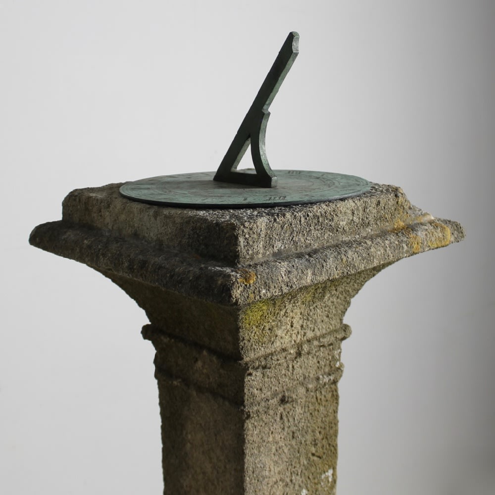 George III Carved Bath Stone Sundial ( sold )