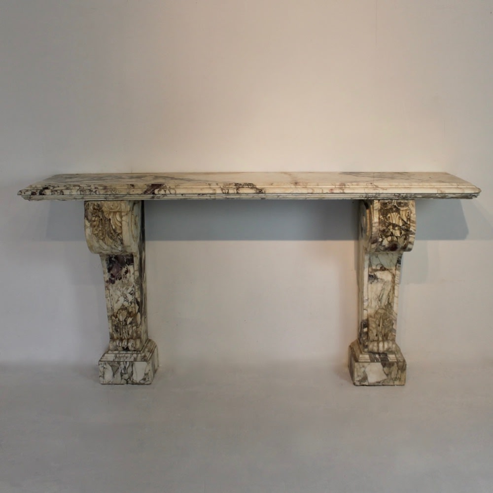 Large Scale 19th Century Country House Marble Console Table ( sold )