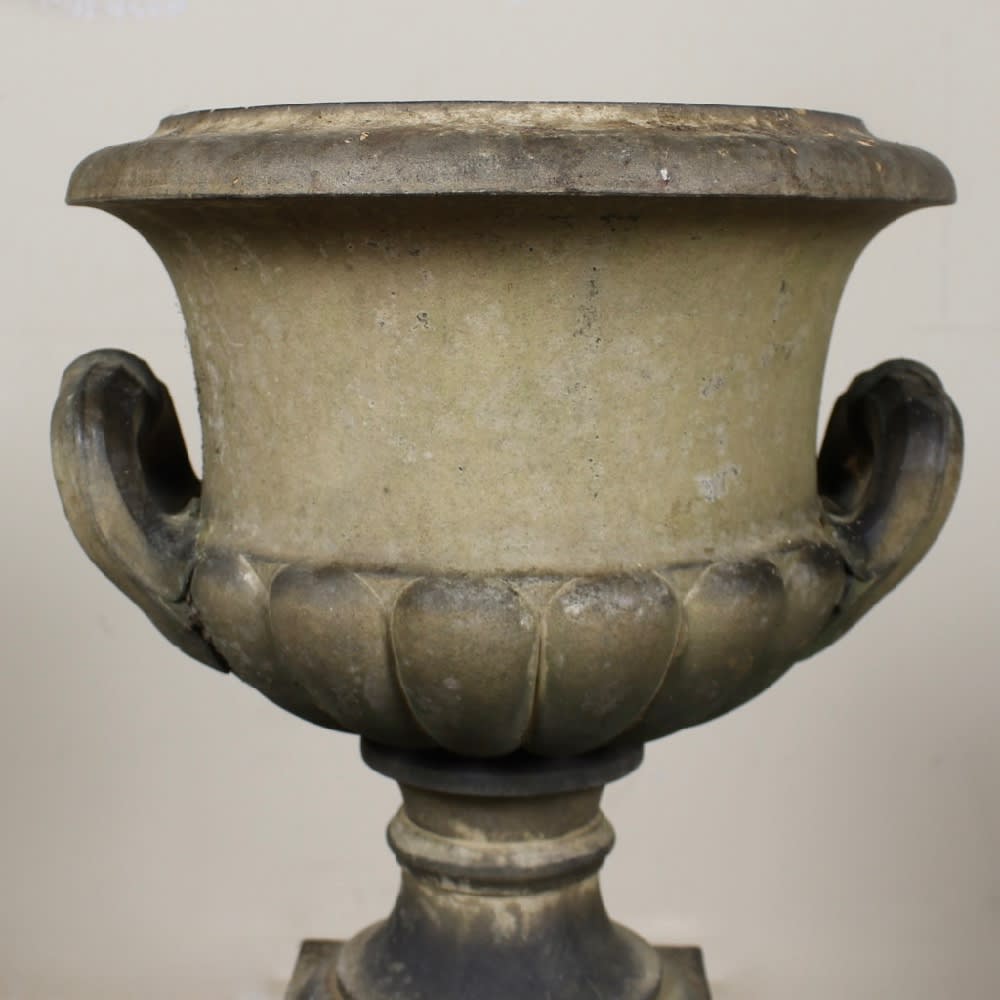 Rare Pair Of Pulhams Inverness Urns On Pedestals ( sold )