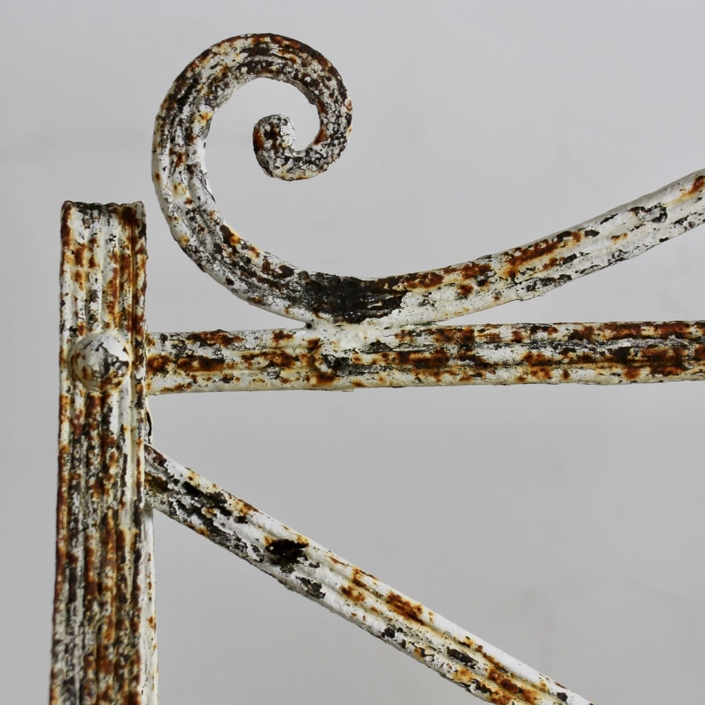 Regency Reeded Iron Garden Bench ( sold )