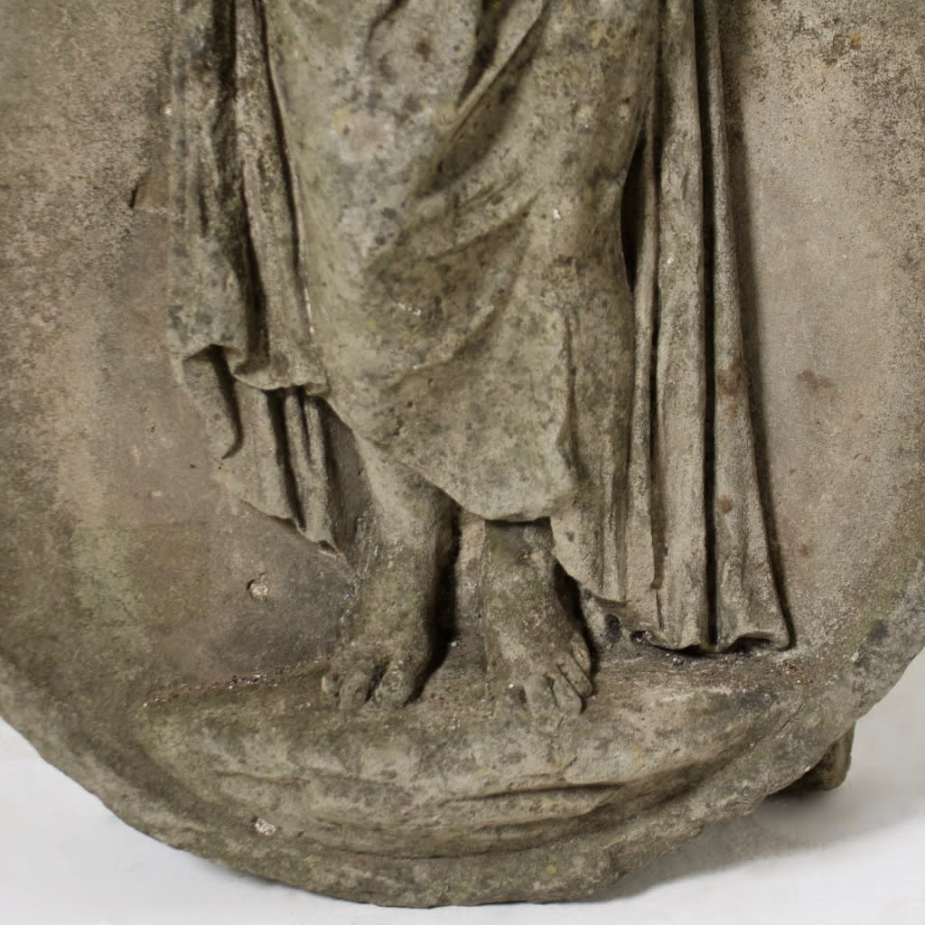 18th Century Carved Stone Niche Of Flora ( sold )