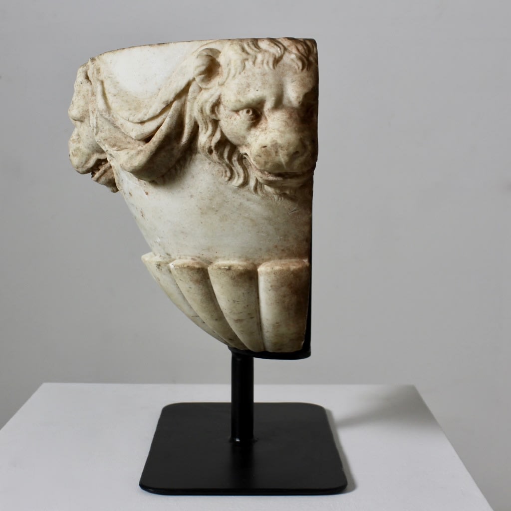 18th Century Carved Marble Fragment ( sold )