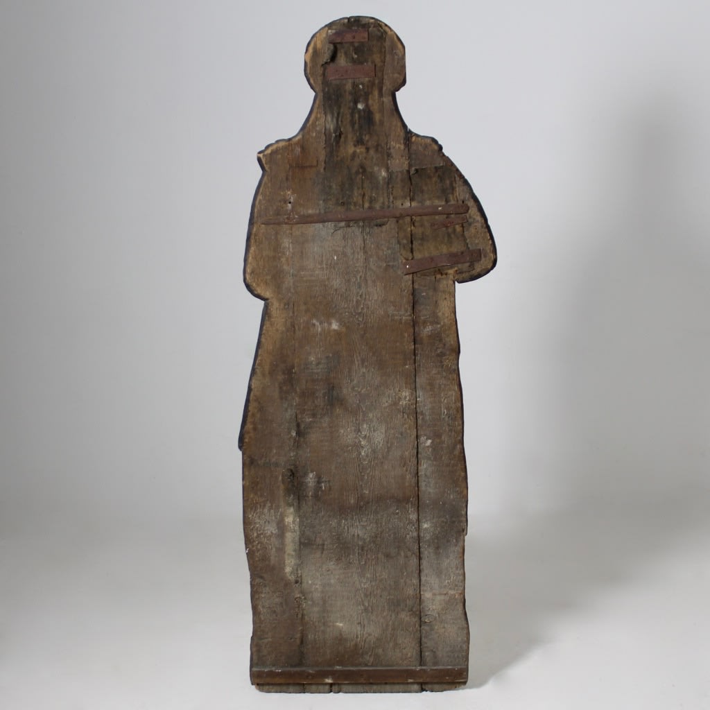 17th Century Original Painted Pine Dummy Board ( sold )