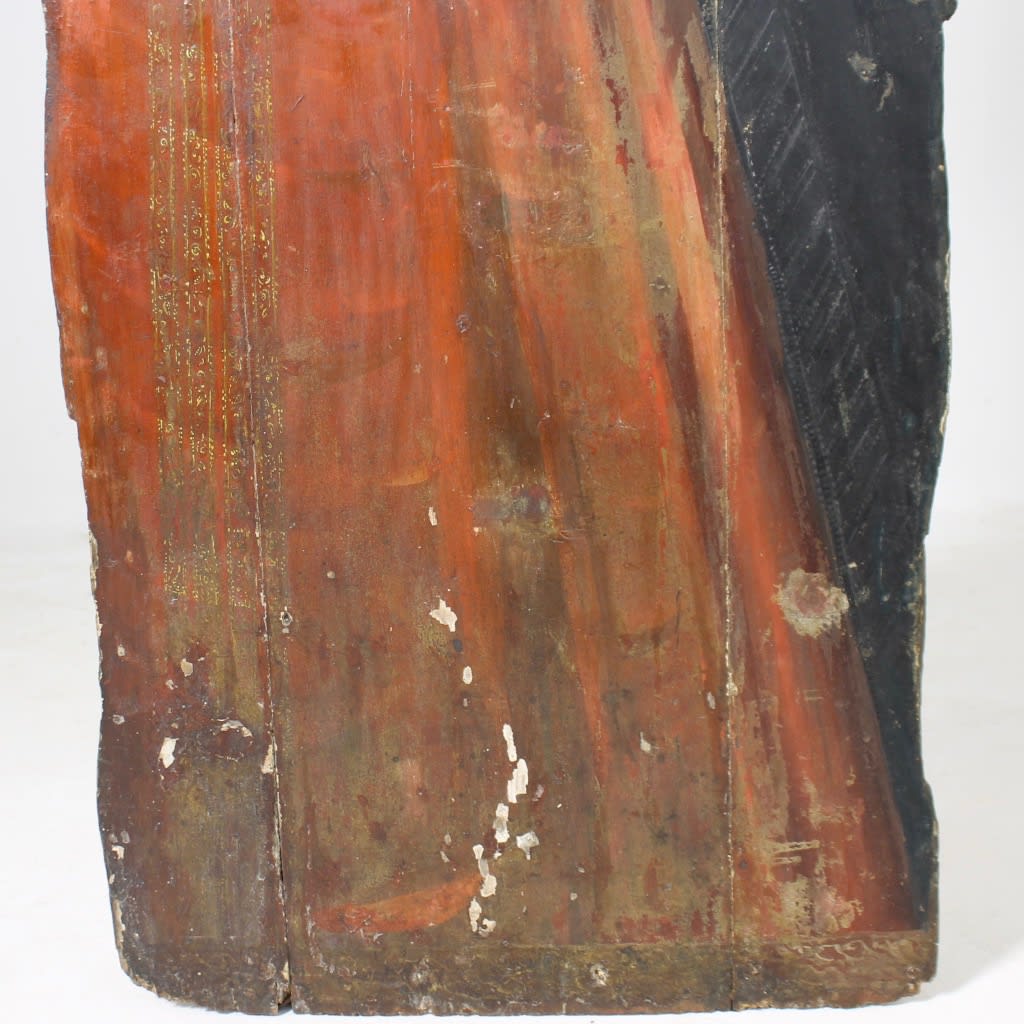 17th Century Original Painted Pine Dummy Board ( sold )