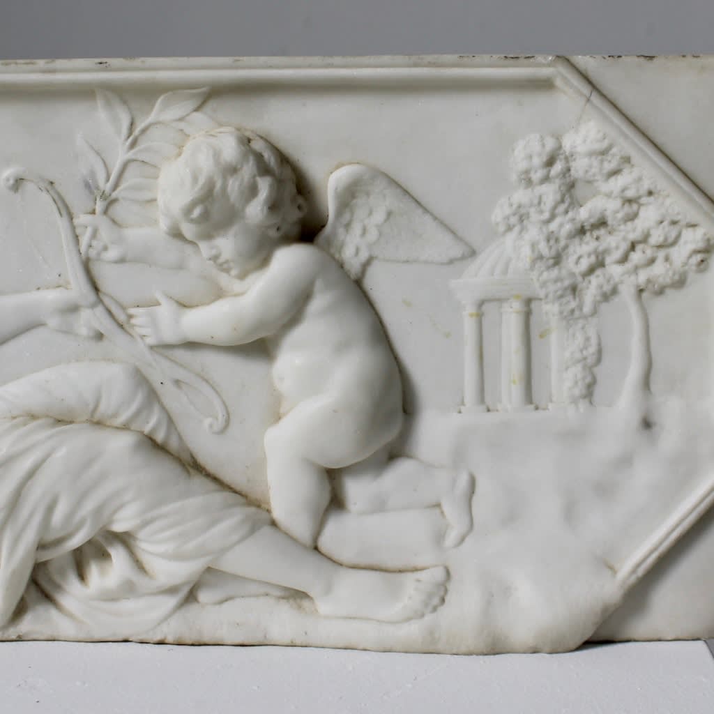 A Fine George III Marble Fireplace Tablet ( sold )