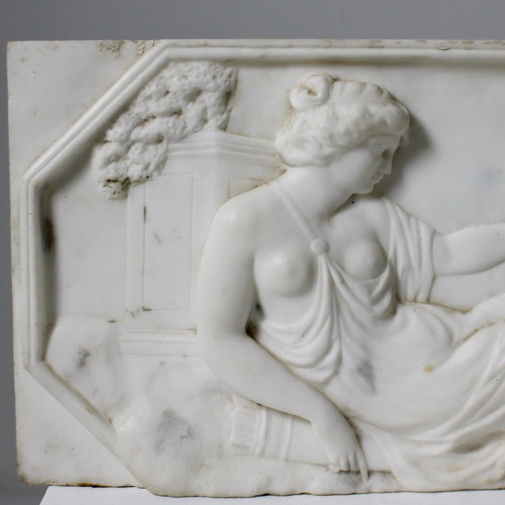 A Fine George III Marble Fireplace Tablet ( sold )