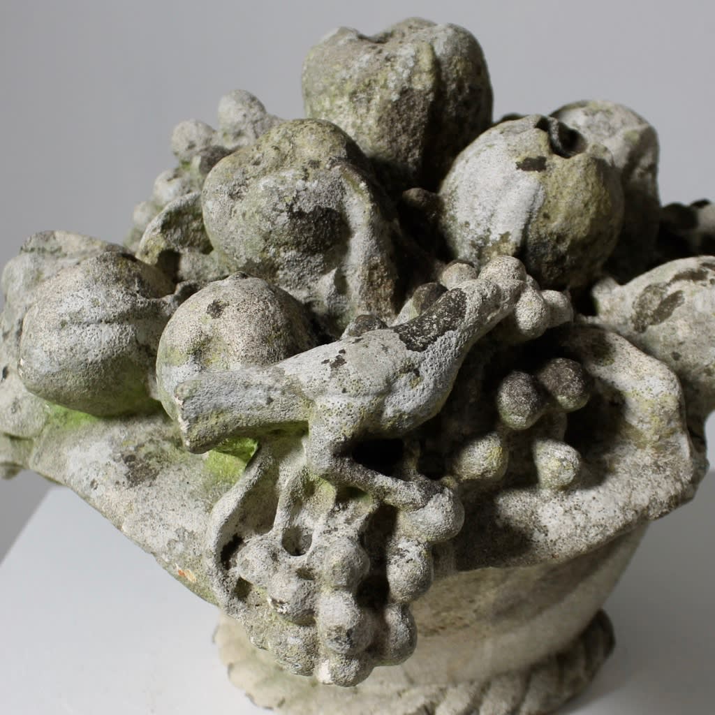 George III Carved Stone Basket Finial ( sold )