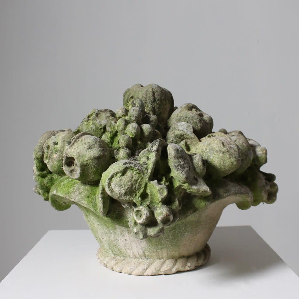 George III Carved Stone Basket Finial ( sold )