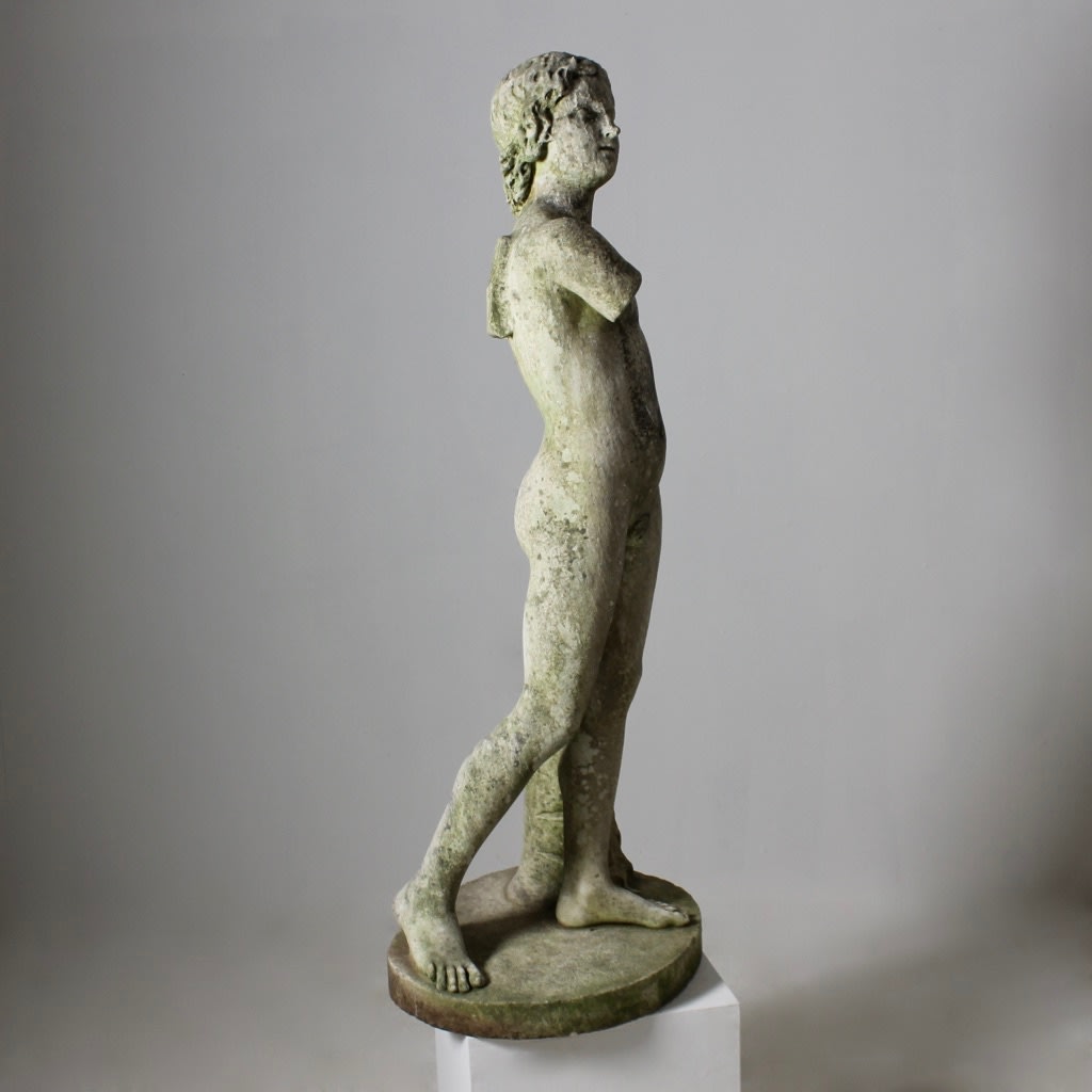 Marble Figure Of Cupid By Benjamin Jennings 1851 ( sold )