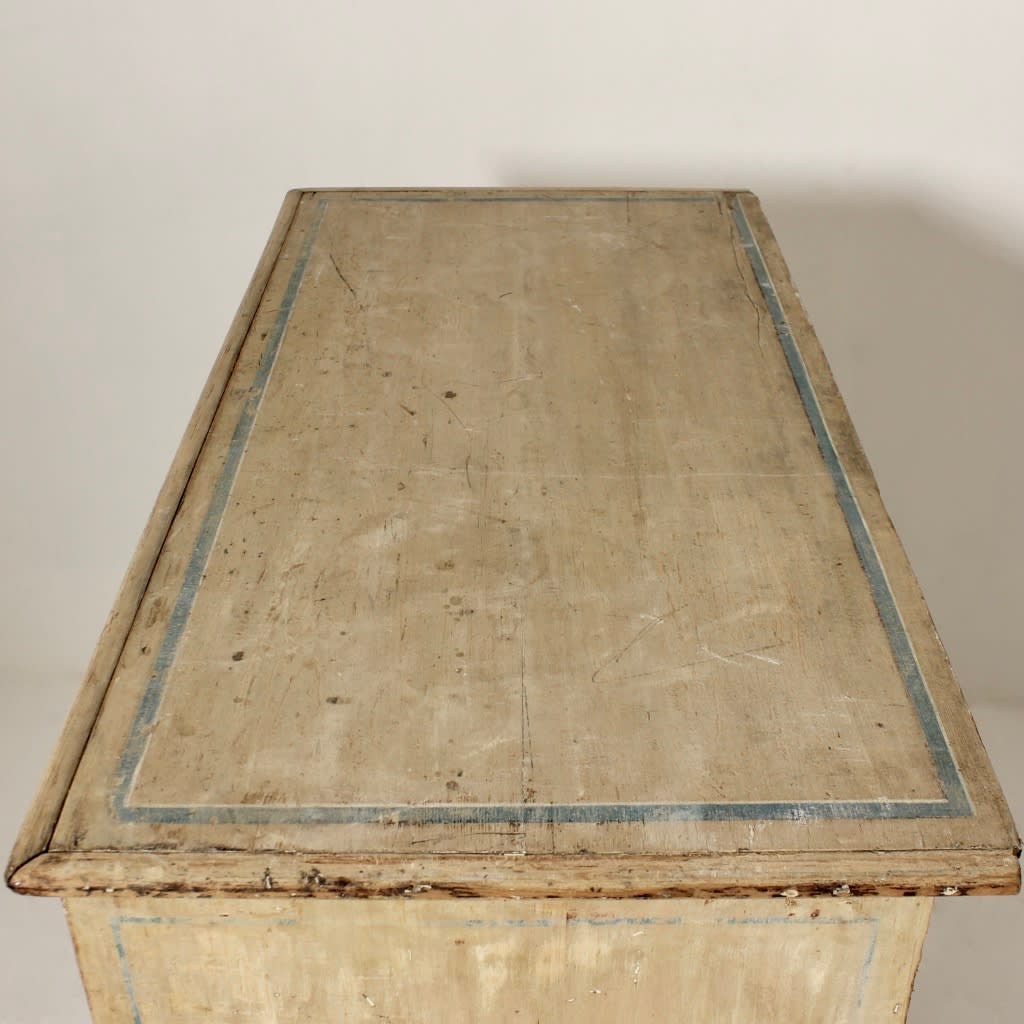 Early 19th Century Original Painted Pine Chest Of Drawers ( sold )