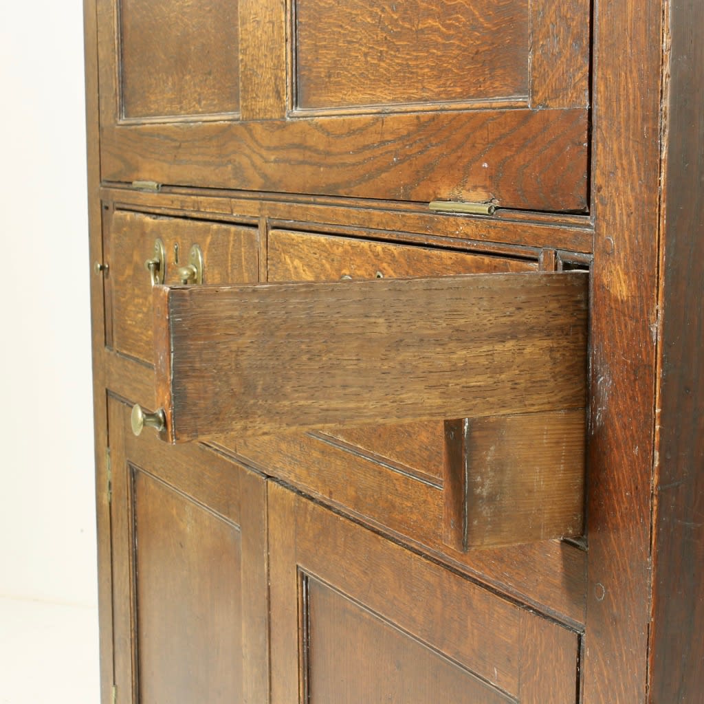 George III Oak Secretaire Estate Cabinet
