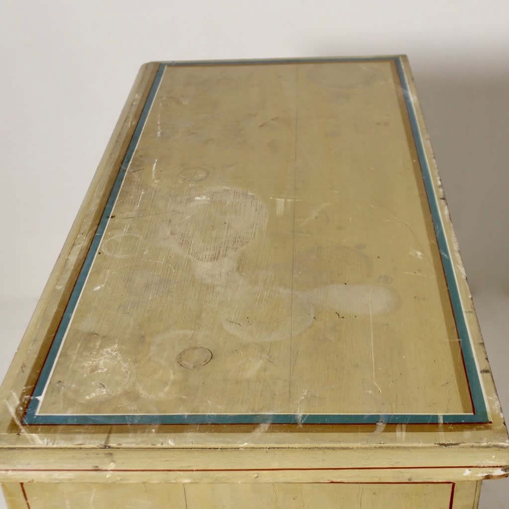 Early 19th Century Original Painted Pine Lincolnshire Chest Of Drawers ( sold )