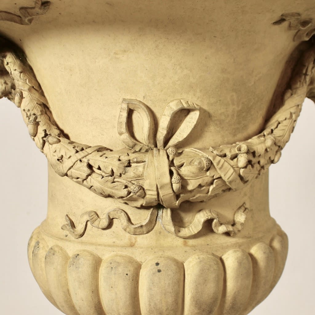 Large Pair Of J M Blashfield Terracotta Garden Urns ( sold )