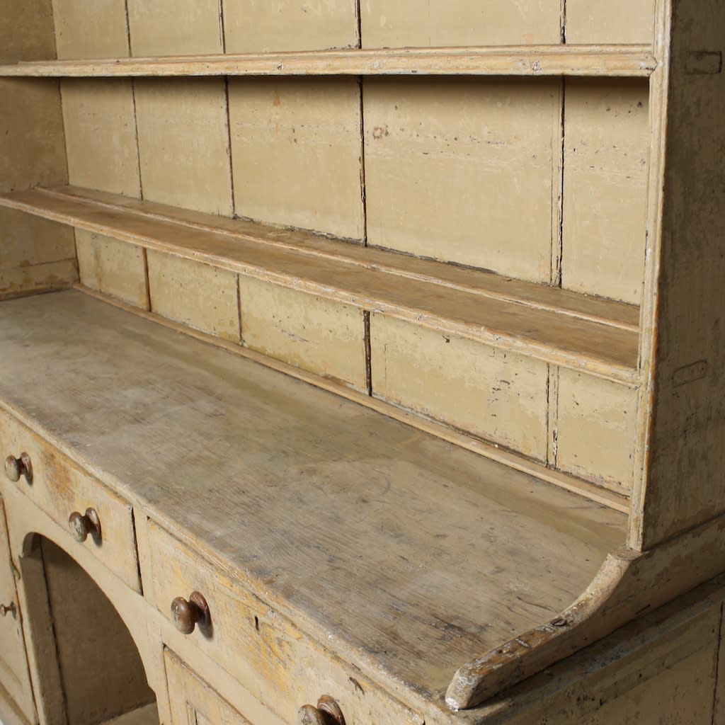 George III Original Painted Pine Dog Kennel Dresser ( sold )