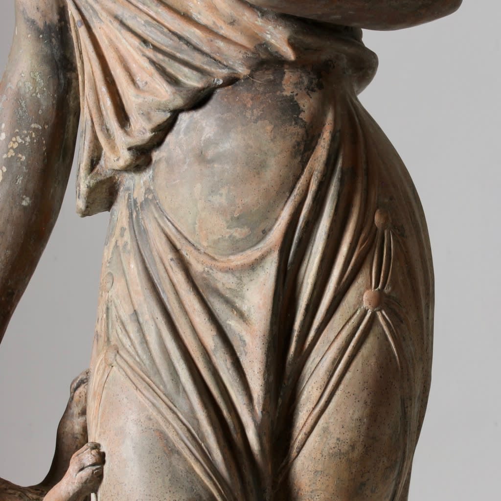 19th Century Terracotta Figure Titled 'Fidelity' ( sold )