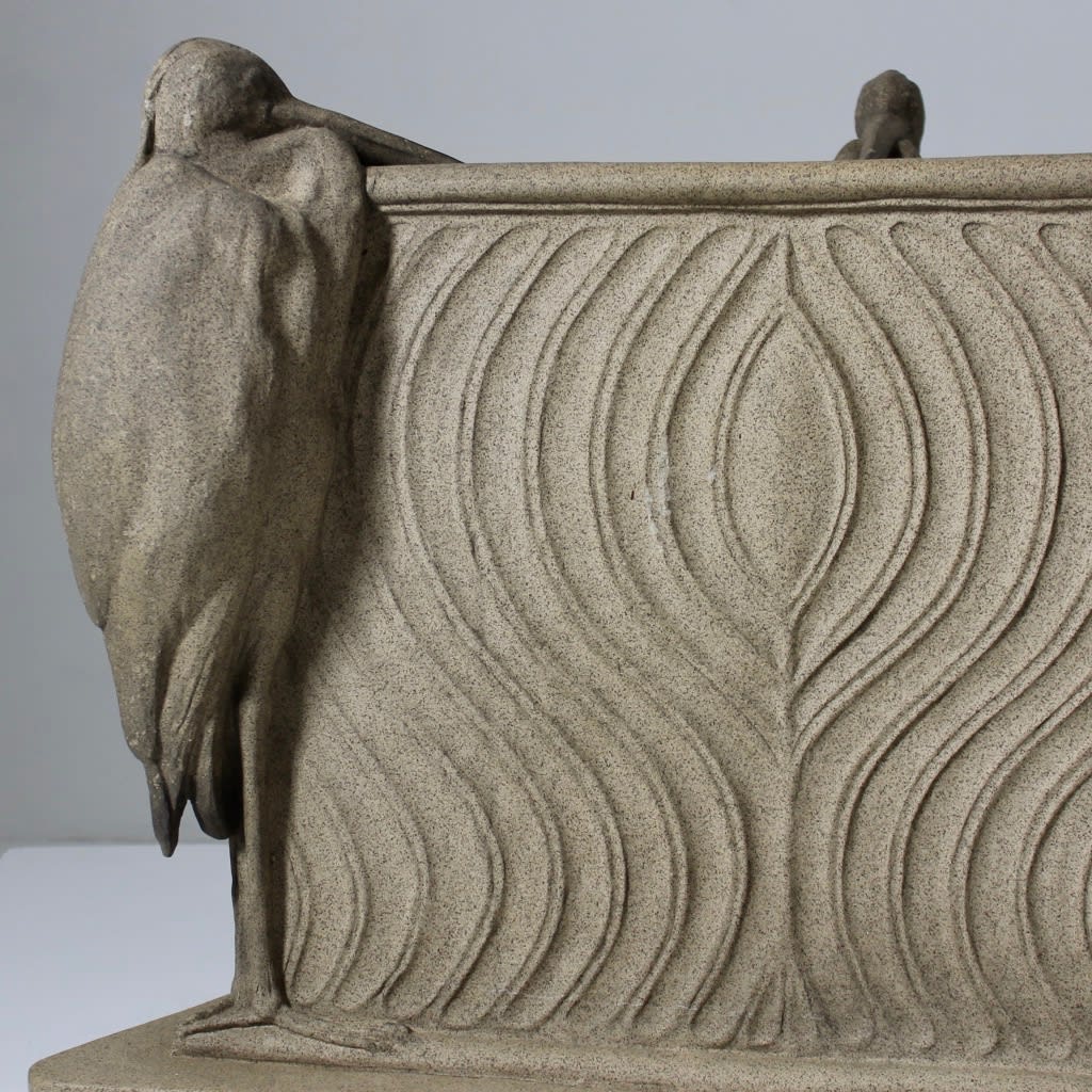 Early 20th Century Stoneware Birdbath By Ottillie Maclaren Wallace ( sold )