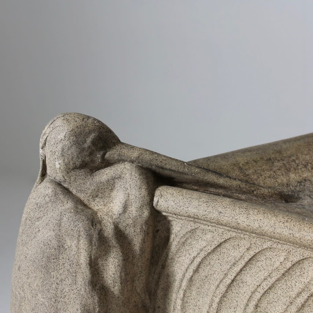 Early 20th Century Stoneware Birdbath By Ottillie Maclaren Wallace ( sold )