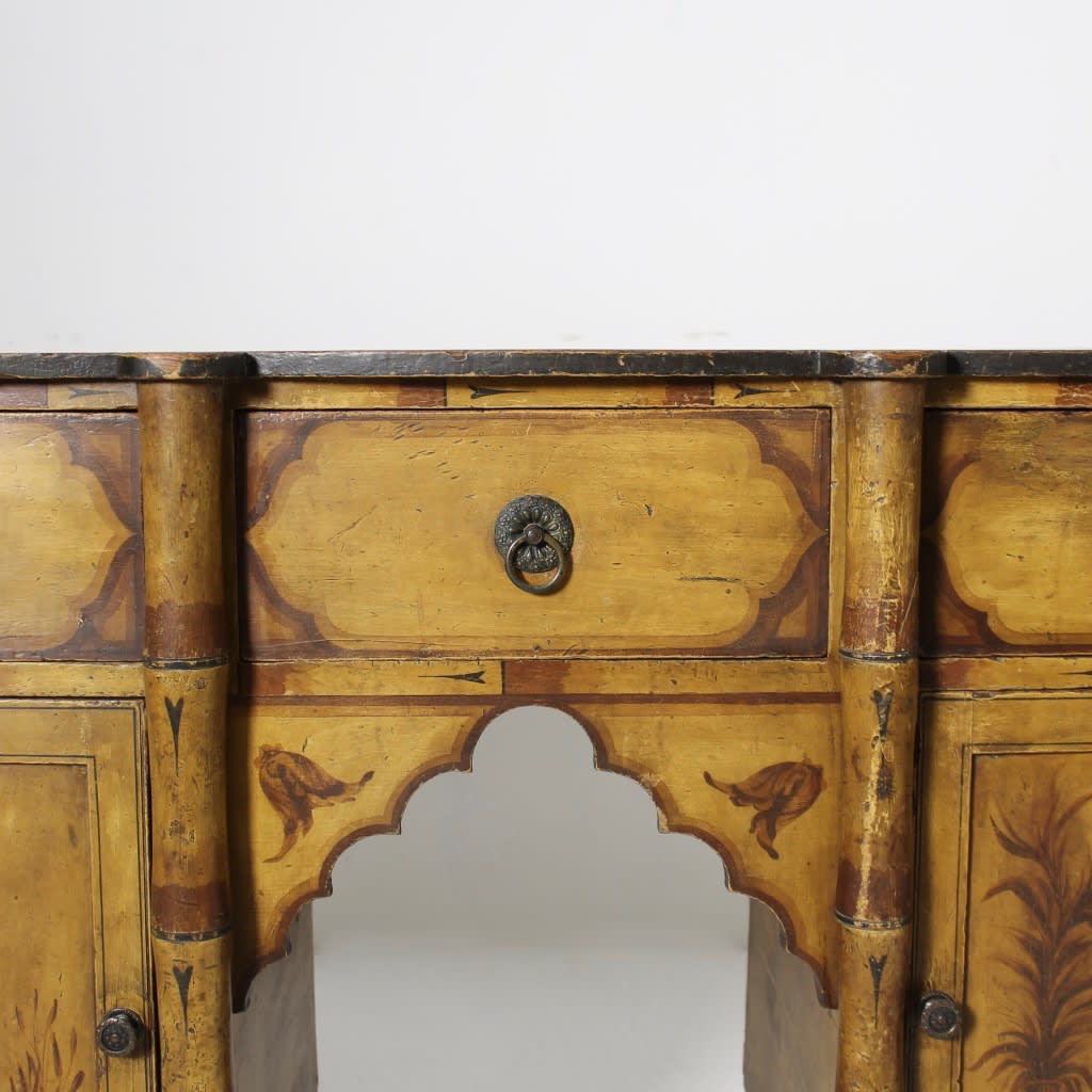 English Regency Original Painted Pine Sideboard (sold )