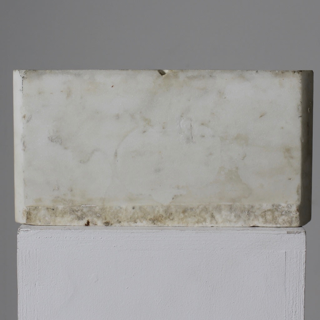 George III Carved Marble Fireplace Tablet Of Triton ( sold )