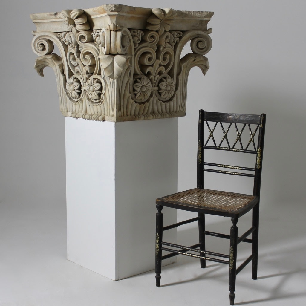 Large Coade Stone Corner Capital 'Croggon London 1832'