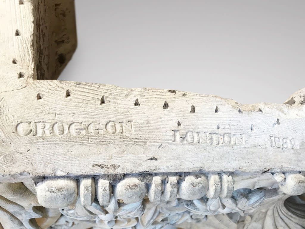 Large Coade Stone Corner Capital 'Croggon London 1832'